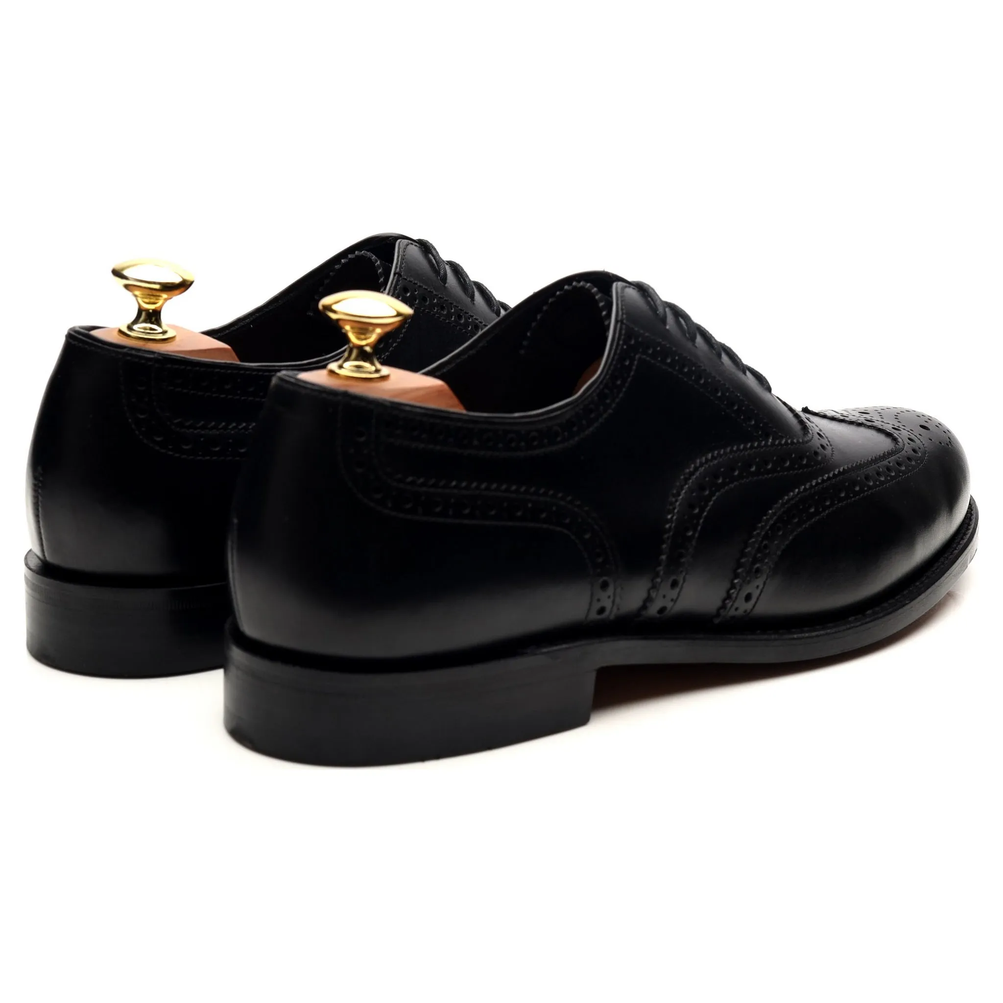 Women's 'Viv' Black Leather Oxford Brogues UK 8 F
